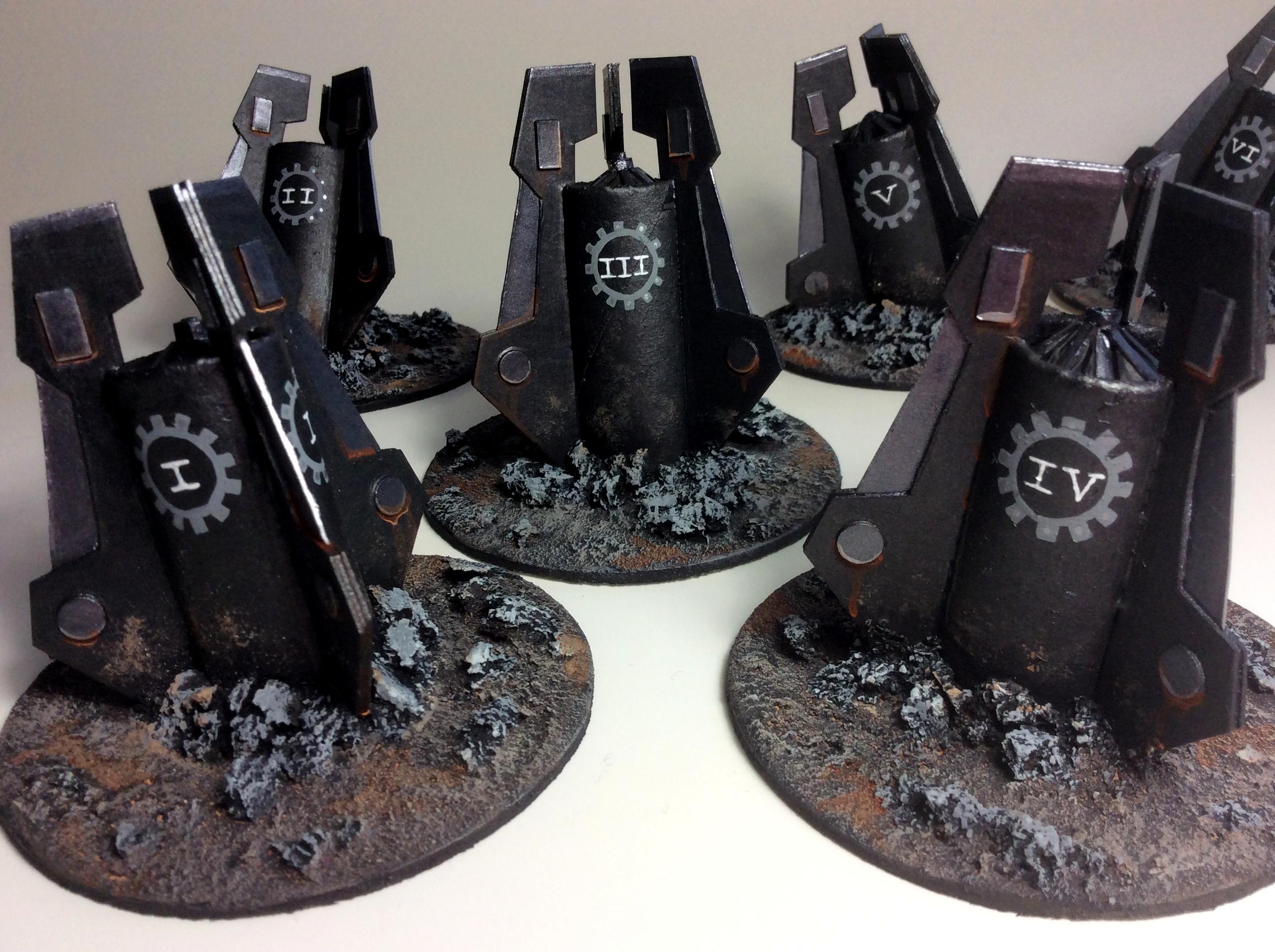Drop Pod, Homemade, Iron Hands, Objective Marker, Scratch Build Iron
